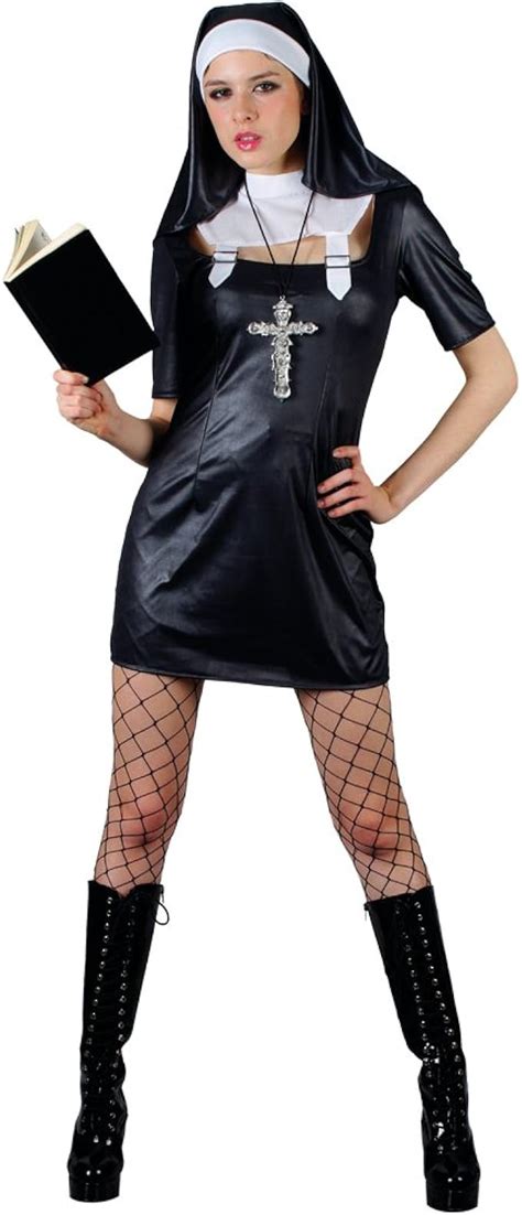 Sinful Sister Sexy Nun Ladies Fancy Dress Costume S Uk Toys And Games