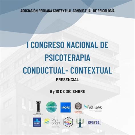 Congreso Nacional De Psicoterapia Contextual Conductual Liceo Contextual