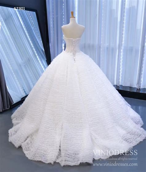 Strapless Princess Wedding Dresses With Diamonds