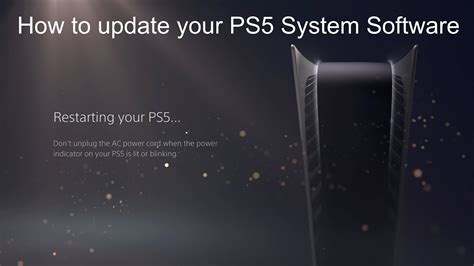 How To Update Your Ps5 System Software Youtube