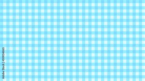 Cute Blue Gingham Checkers Plaid Checkerboard Pattern Aesthetic Wallpaper Illustration