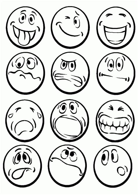 Printable Feelings And Emotions Coloring Pages