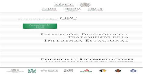 Prevención Diagnóstico Y Tratamiento · De La Influenza Estacional C A