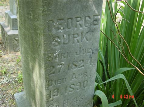 George Burk 1824 1890 Mémorial Find A Grave