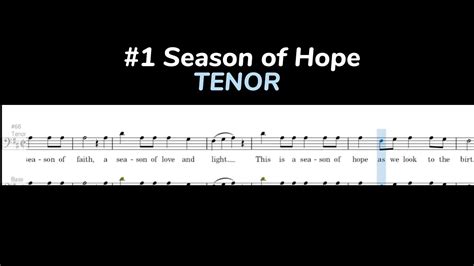 A THRILL OF HOPE SEASON OF HOPE CHRISTMAS CANTATA Tenor YouTube