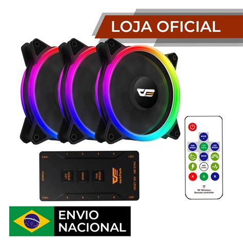 Kit Ventoinhas Aigo Darkflash Dr Pro In Rgb X Mm