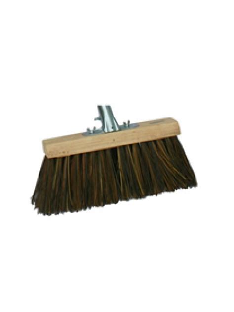 Stiff Bass Poly Cane Mix Yard Broom Brush 13 330mm With Socket