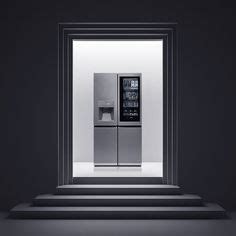 The Full Stainless Steel Body Of Lg Signature Fridge Displays Both