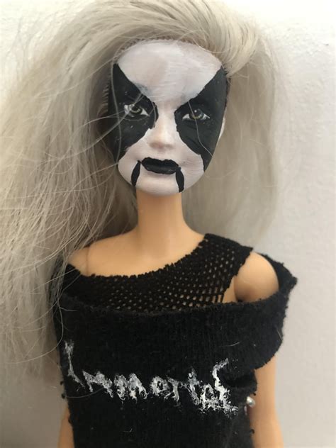 Newest Custom Doll Black Metal Barbie Rbarbie