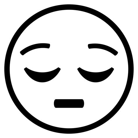 Pensive Face Emoji Outline Emoji Coloring Pages Emoji Drawings Porn