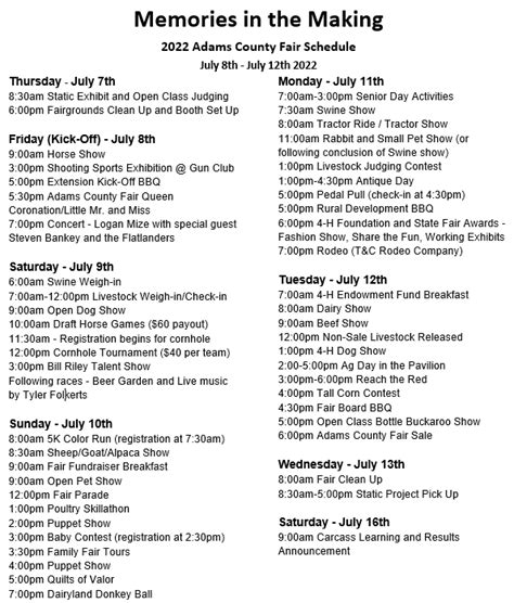 Brown County Ohio Fair 2024 Schedule Wally Jordanna