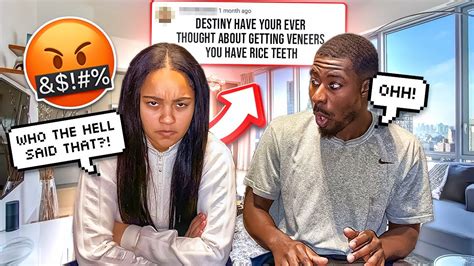 Making Up Fake Disrespectful Questions To Ask My Girlfriend Prank She Left Youtube