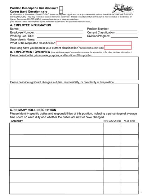 Fillable Online Bhr Sd PDQ CBQ Questionnaire Supervisor S Section Fax