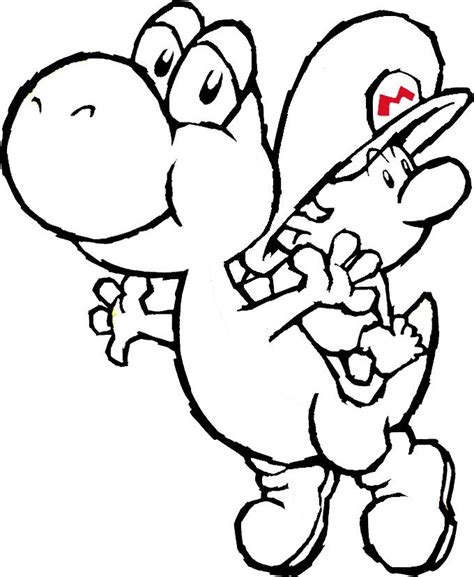 Mario Kart Coloring Pages Yoshi At Getcolorings Free Printable