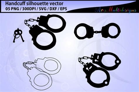 Handcuff Silhouette Svg Handcuff Clipart Handcuff Svg Handcuff