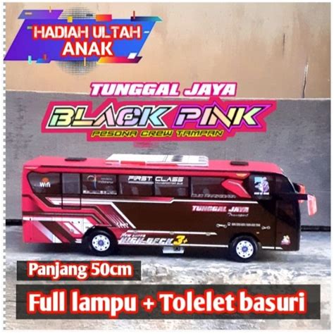 Jual Miniatur bus tolelet PO.Tunggal jaya blackpink panjang 40cm Mainan anak terbaru | Shopee ...