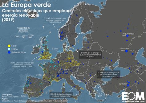 El Mapa De La Energ A Renovable En Europa Mapas De El Orden Mundial Eom