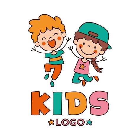 Premium Vector | Flat Logo Template For Children | Kids logo, Shop kids ...