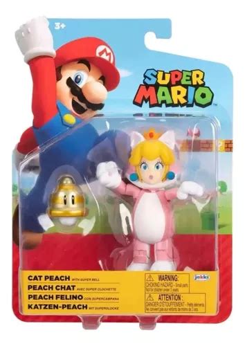 Figura Super Mario Peach Cat Con Supercampana Jakks Original Envío gratis