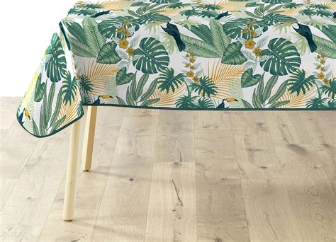 Home Direct Nappe Toile Cir E Pvc Rectangulaire X Cm Feuilles