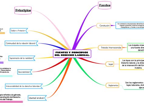 Principios Rectores Del Proceso Laboral En Mind Map Sexiz Pix