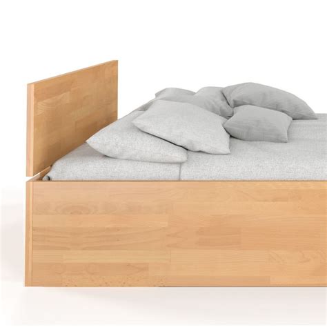 Lit Coffre En Bois Massif Style Design Letto Choix Couleur Naturel