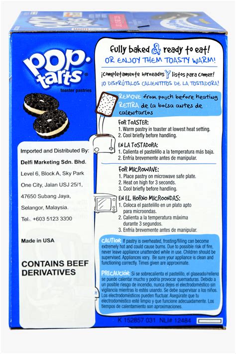 Toaster Pastry Kellogg"s Pop-tarts Frosted Chocolate - Cinnamon Roll Pop Tart Nutrition Facts ...