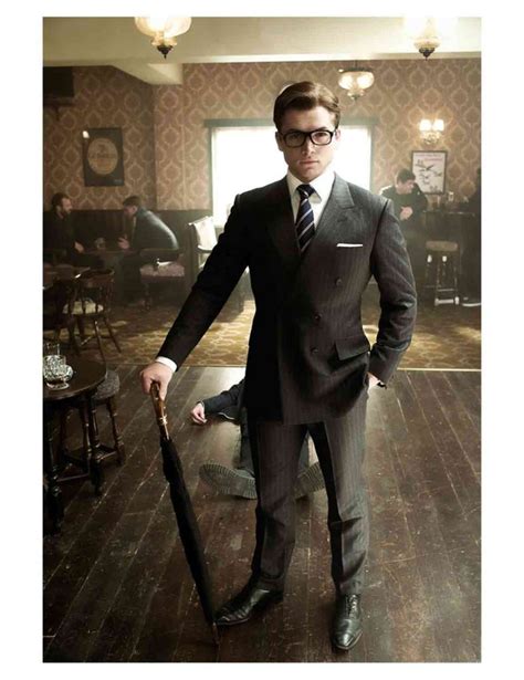 Double Breasted Eggsy Kingsman Suit Hjackets