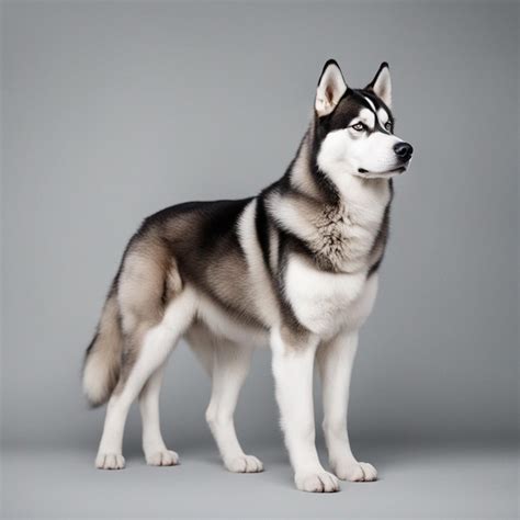 Premium Ai Image A Hyper Realistic Siberian Husky Dog Full Body With