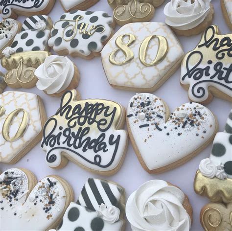 80th birthday sugar cookies - Kenda Wheat