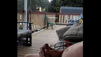Front Porch Completely Naked Edging My Cock XVIDEOS