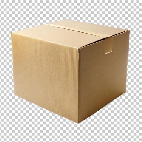box isolated  transparent background premium ai generated psd