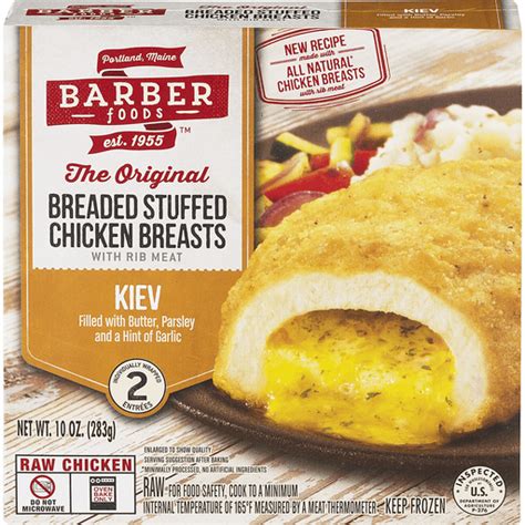 Barber Foods Breaded Raw Stuffed Chicken Breasts Kiev 2 CT Buehler S