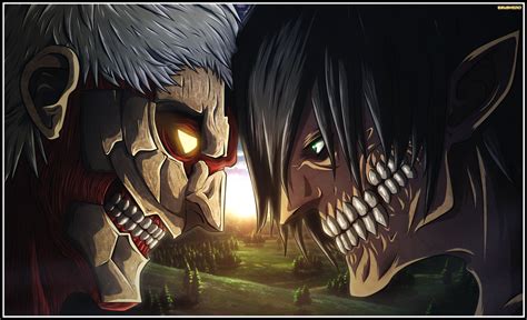 Eren VS Reiner by Erushido on DeviantArt