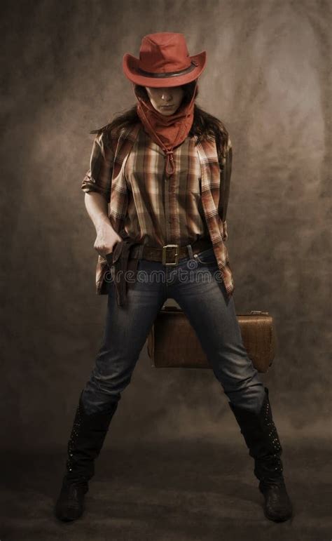 In a western movie style stock photo. Image of female - 12540362