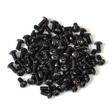 New100x Metric M3 Black 10.9 Carbon Steel Flat Countersunk Head Hex Socket Screw | eBay