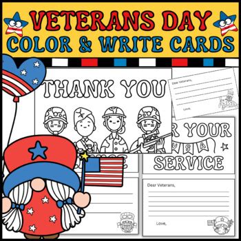 Veterans Day Thank You Card Freebie | Printable Template | Veterans Day ...