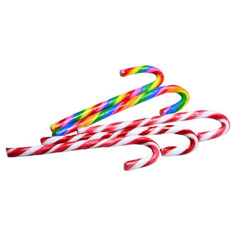 Christmas Mixed Flavor Cane Lollipop Snacks Christmas Candy Hand