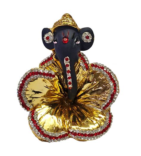 Buy Satvik Lotus Ganesh Car Dashboard Idol Murti Statue Diwali Statue