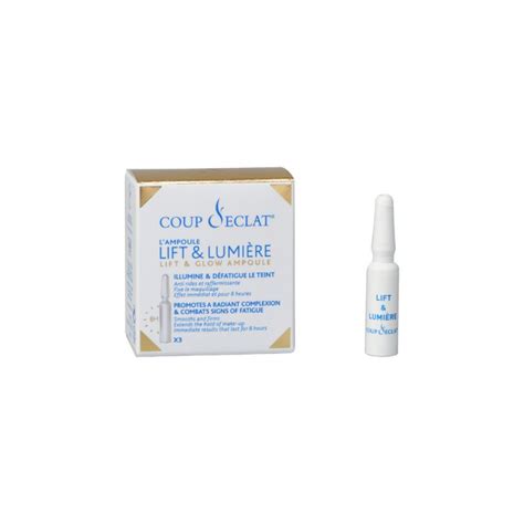 Lot De 3 Boites Coup Declat Lift And Lumiere Ampoules 3x1ml Asepta