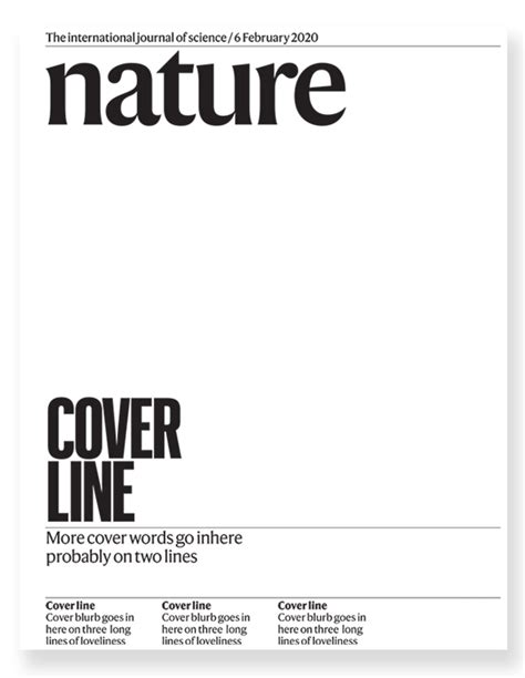 Size of Nature Journal Cover - Artwork Guidelines and Samples