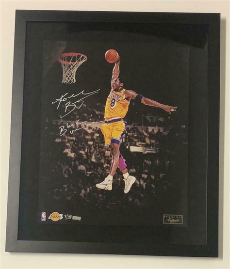 Kobe Bryant Signed Los Angeles Lakers X Custom Framed Limited