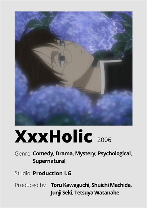 Animes To Watch Anime Watch Xxxholic Film Posters Minimalist