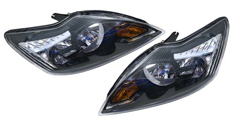 Ford Lv Focus Xr5 Lh Rh Headlights Chromeblack 2008 2011