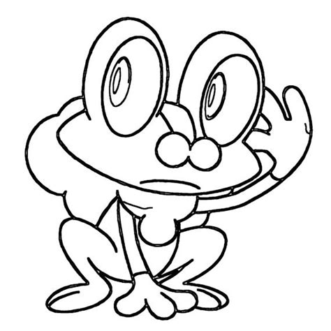 Froakie Coloring Page Print Ideashortcut