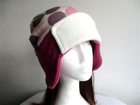 Lined Winter Fleece Earflap Beanie Soft And Warm Chemo Hat Pdf Sewing