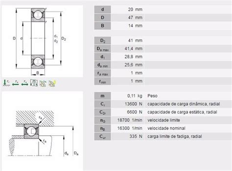 Rolamento Gbr Rs Medidas X X Kit Pe As Parcelamento