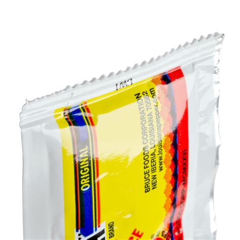 The Original Louisiana Brand Gram Hot Sauce Portion Packet Case