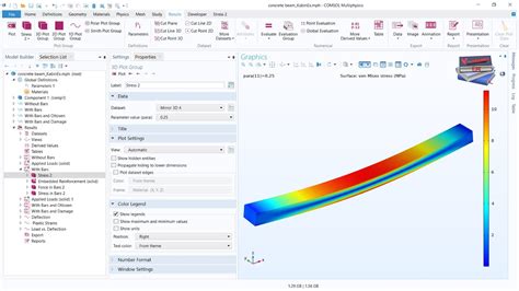 Reinforced Concrete Beam COMSOL Multiphysics YouTube