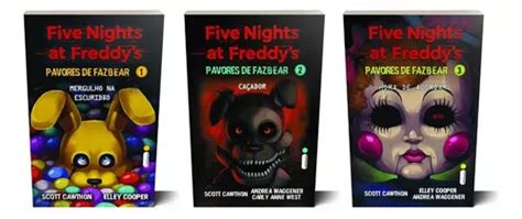 Kit Livros Five Nights At Freddys Pavores De Fazbear Vols 1 2 E 3 Mergulho Na Escuridão